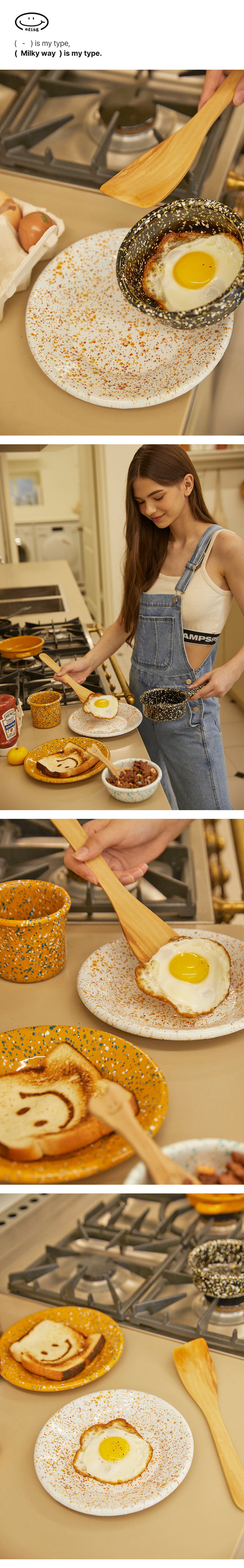 Milky Way Enamel Plate 21 4 color