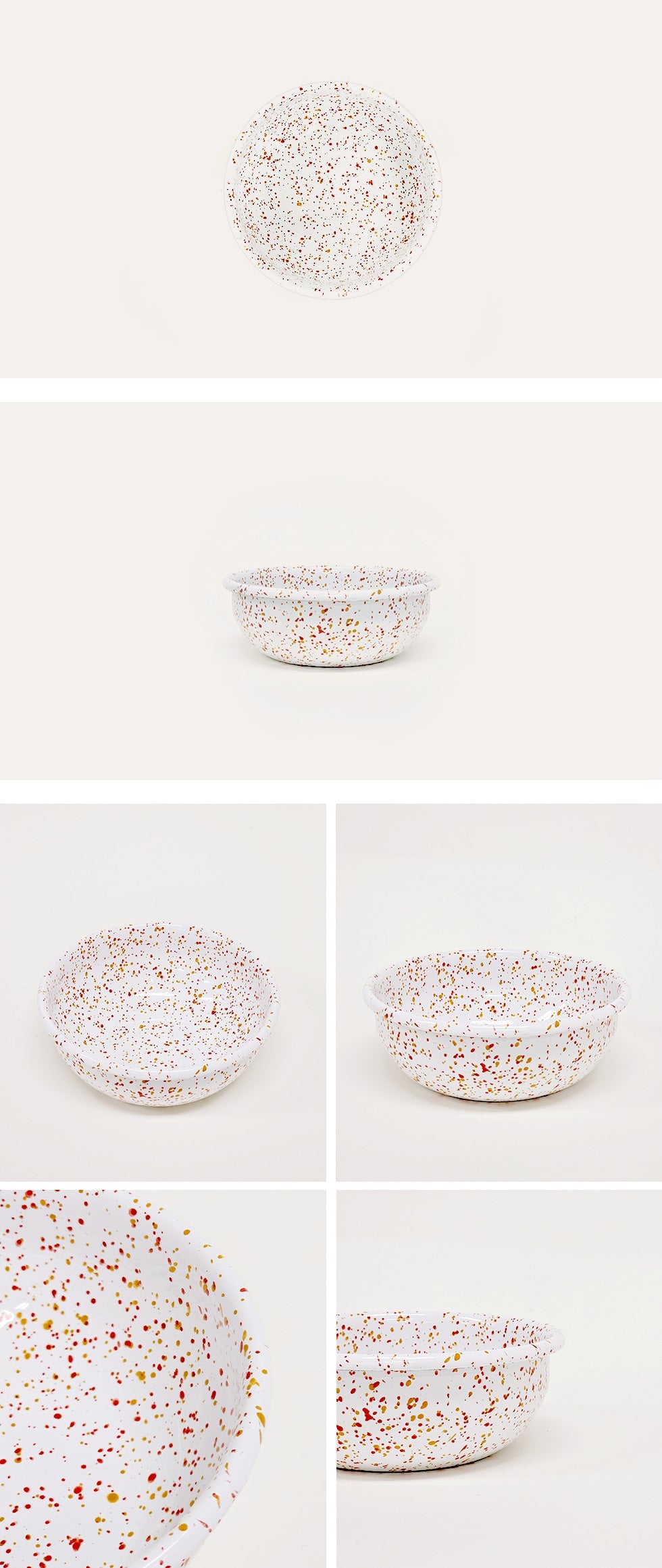 Milky Way Enameled Cereal Bowl 4 Colors
