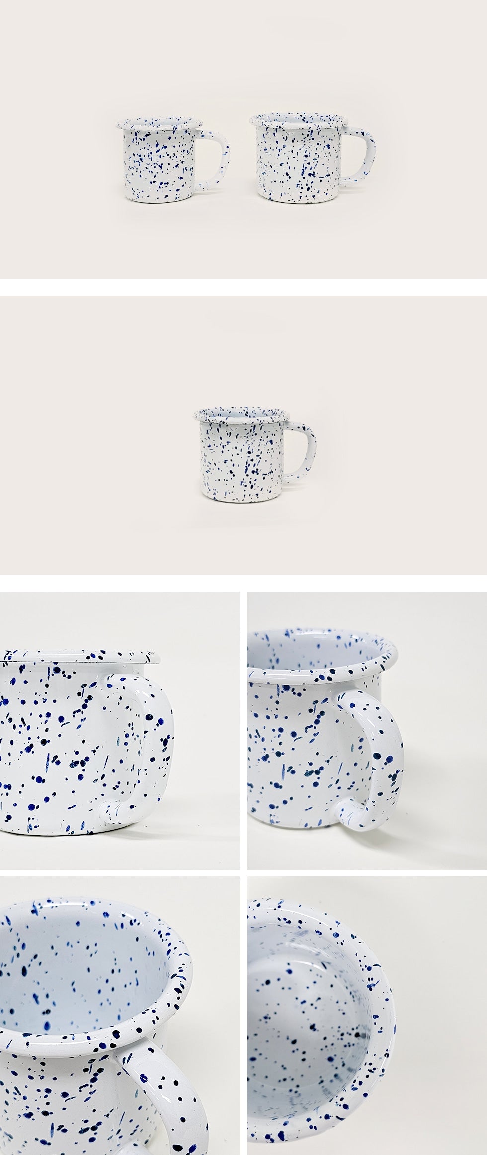 Milky Way Enameled Mug L 350ml 4 Colors