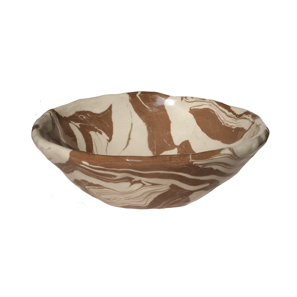Bowl Marble Choco M