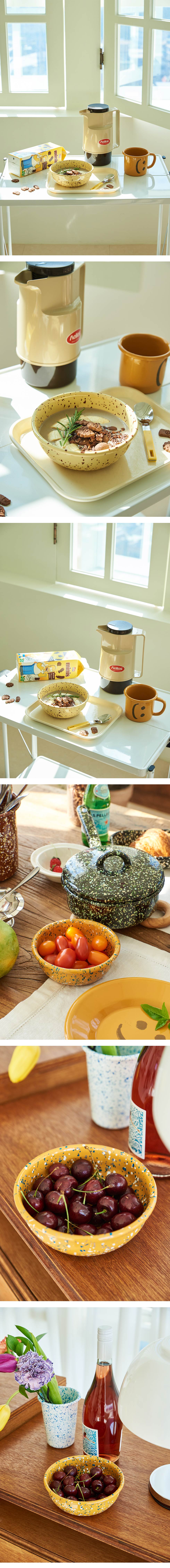 Milky Way Enameled Cereal Bowl 4 Colors