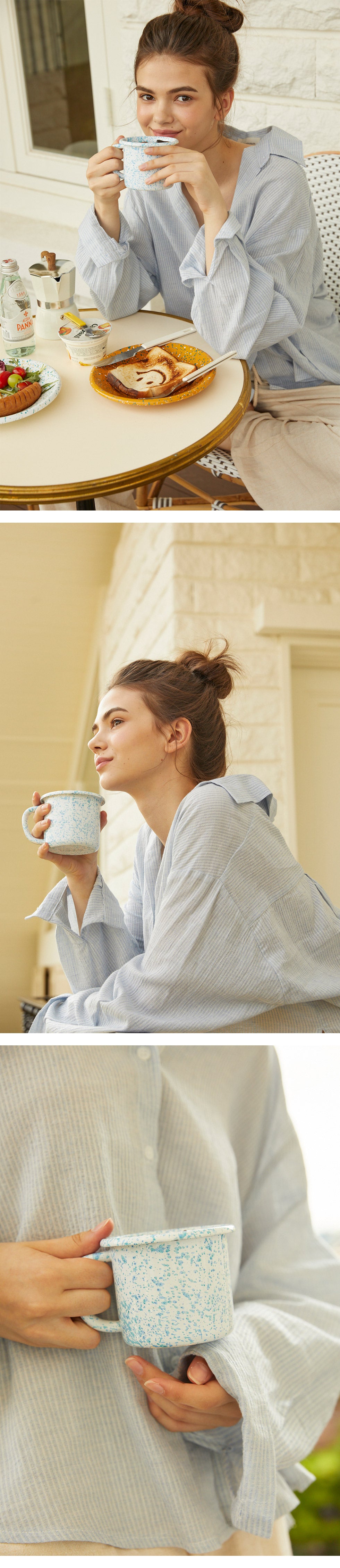 Milky Way Enameled Mug L 350ml 4 Colors