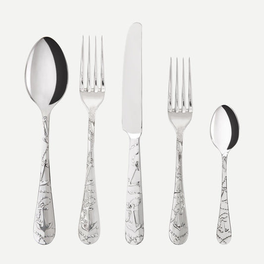 5 pieces cutlery set - Saint Malo, Stainless steel