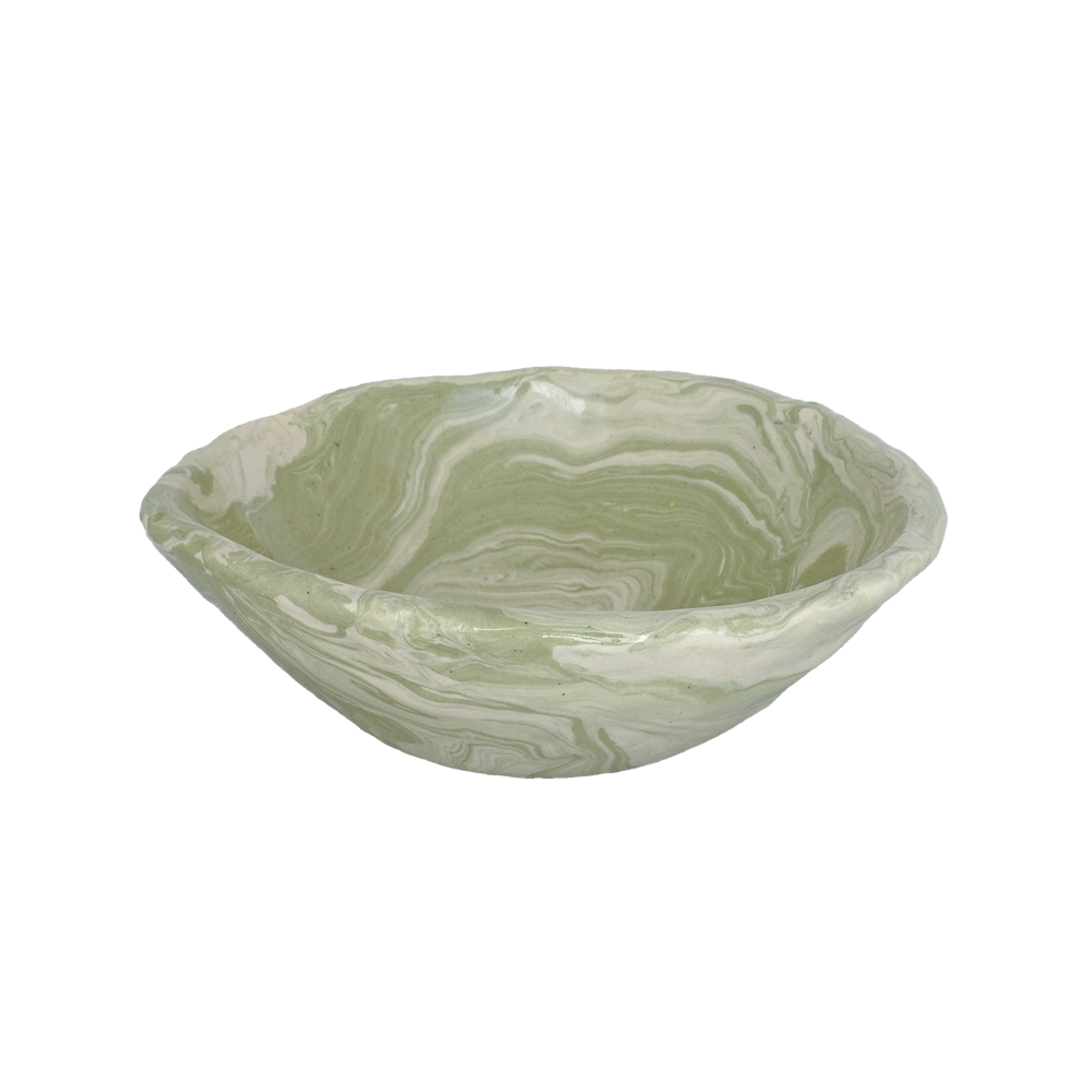 Bowl Marble Sage M