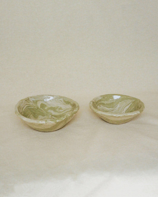 Bowl Marble Sage M