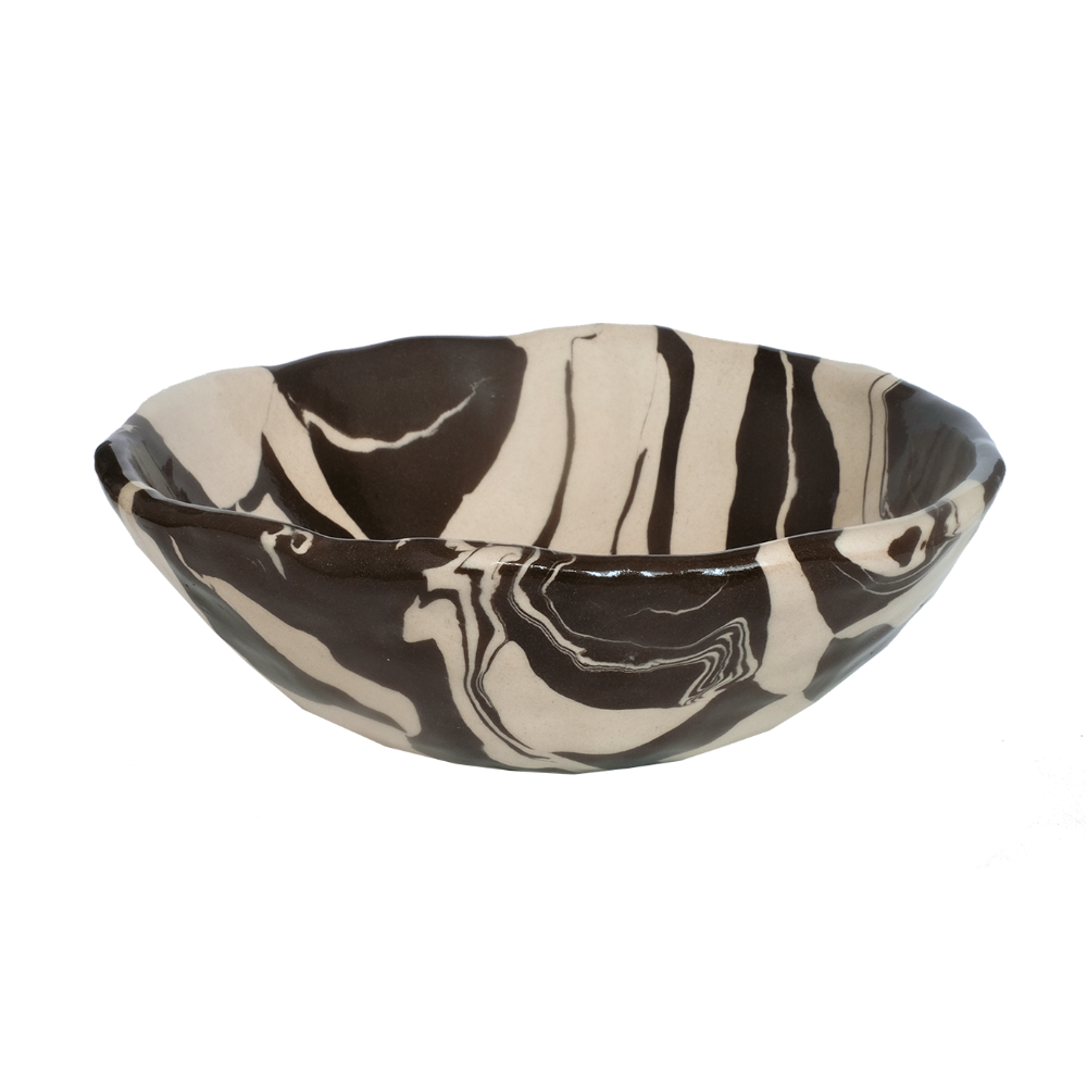 Bowl Marble Black M